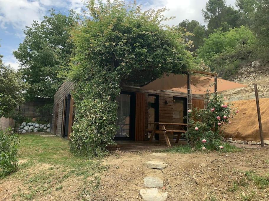 Maison En Bois A Entrechaux Exterior foto
